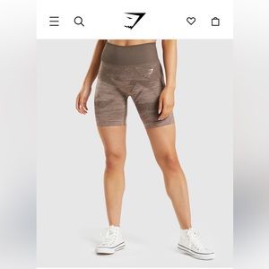 Gymshark Adapt Ombré Seamless Shorts in Brown